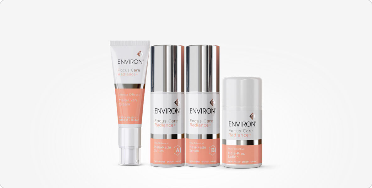 Environ Focus Care Radiance+ range