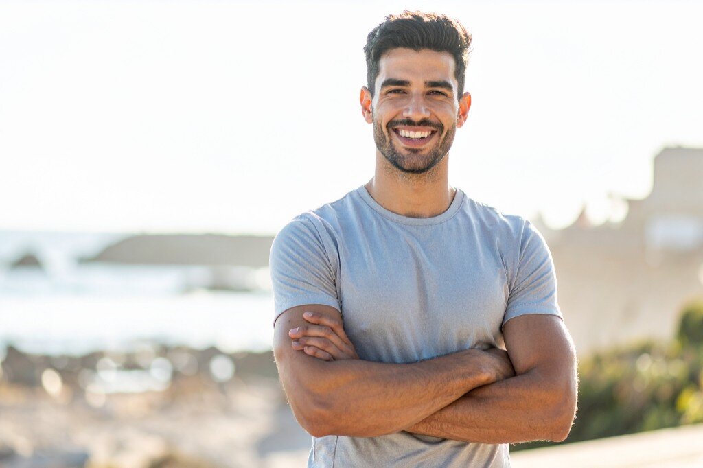 Man outdoors representing fitness and longevity