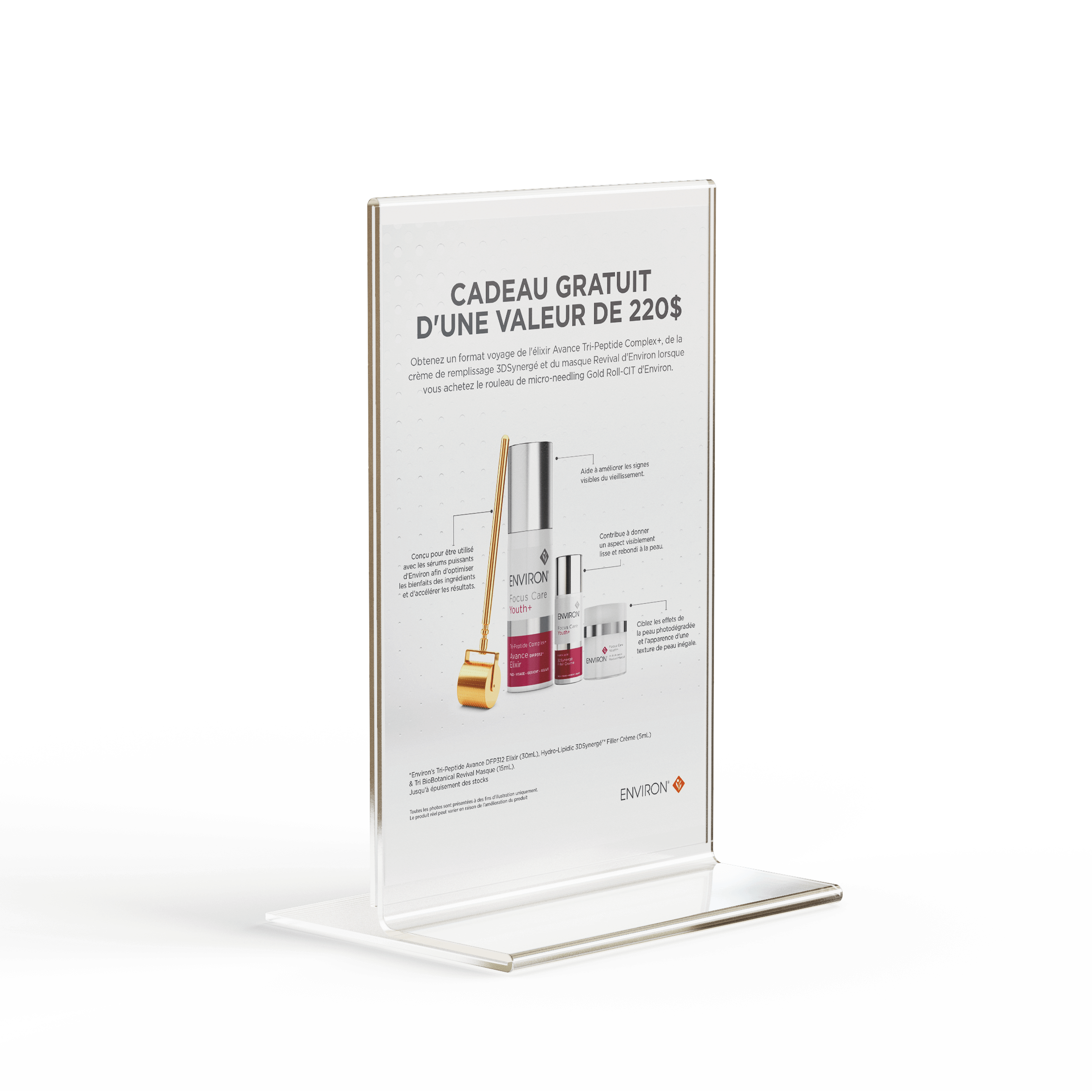 FR Shelf-Talker 5x6 Mockup Skinhealth FR Shelf-Talker 5x6 Mockup Skinhealth