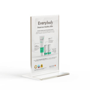 Shelf Talker 5x6 Mockup Everybody Deserves Healthy Skin